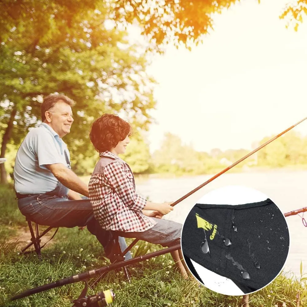 Large Tripod Stool Slacker Chair with Mesh Pocket for Fishing Camping,Camping Folding Chair/Black