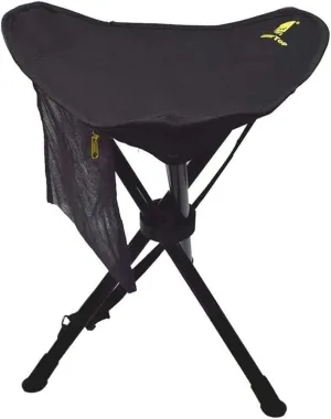 Large Tripod Stool Slacker Chair with Mesh Pocket for Fishing Camping,Camping Folding Chair/Black