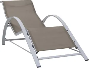 Layout Chairs for Tanning,Sun Tanning Chair,Lounge Chair Outdoor,Sunlounger Textilene and Aluminum TaupeIdeal for Garden, Patio, Camping