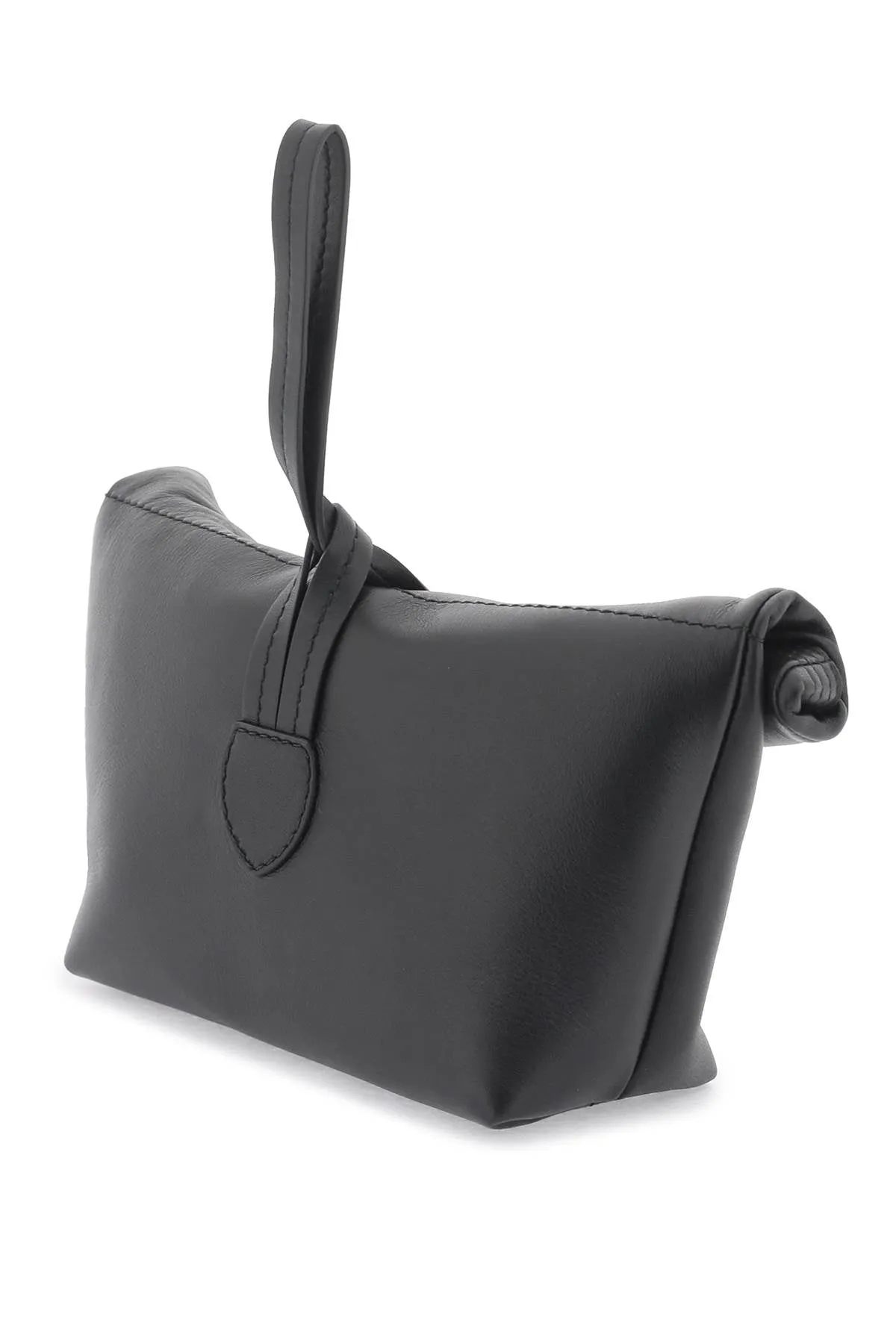 leather clutch bag