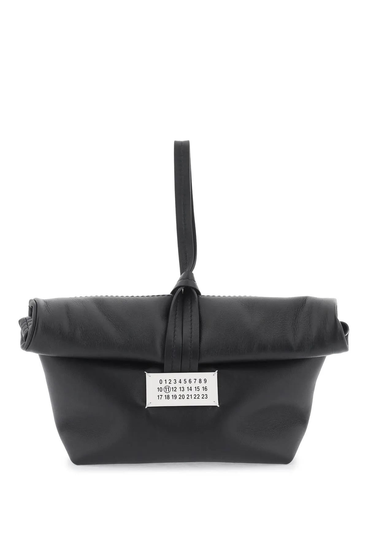 leather clutch bag