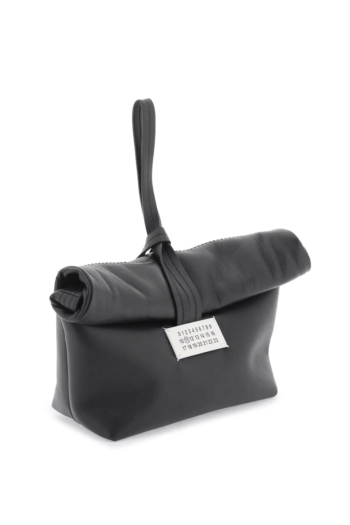 leather clutch bag