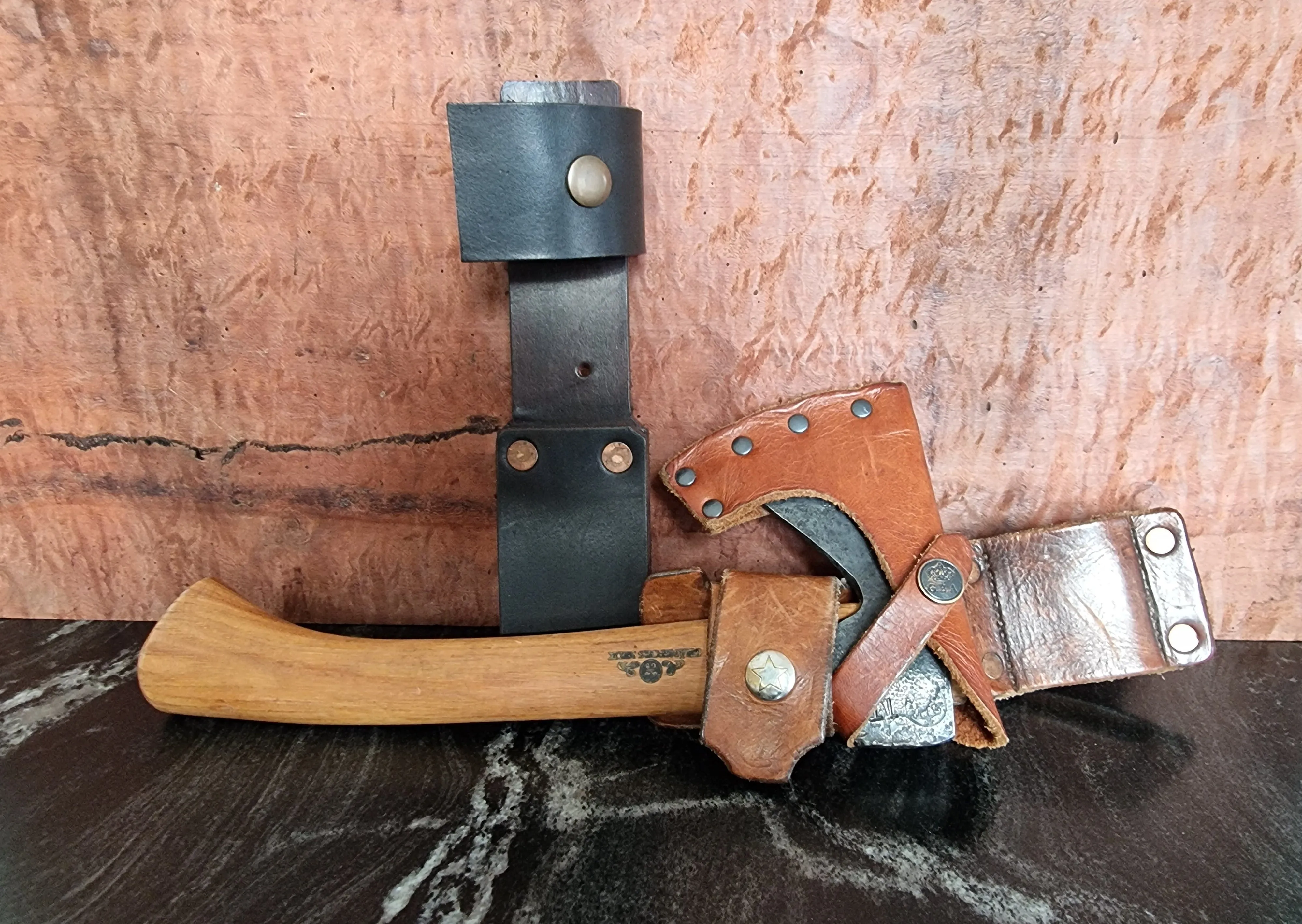 Leather Genuine Handcrafted Axe Sheath Belt Attachment