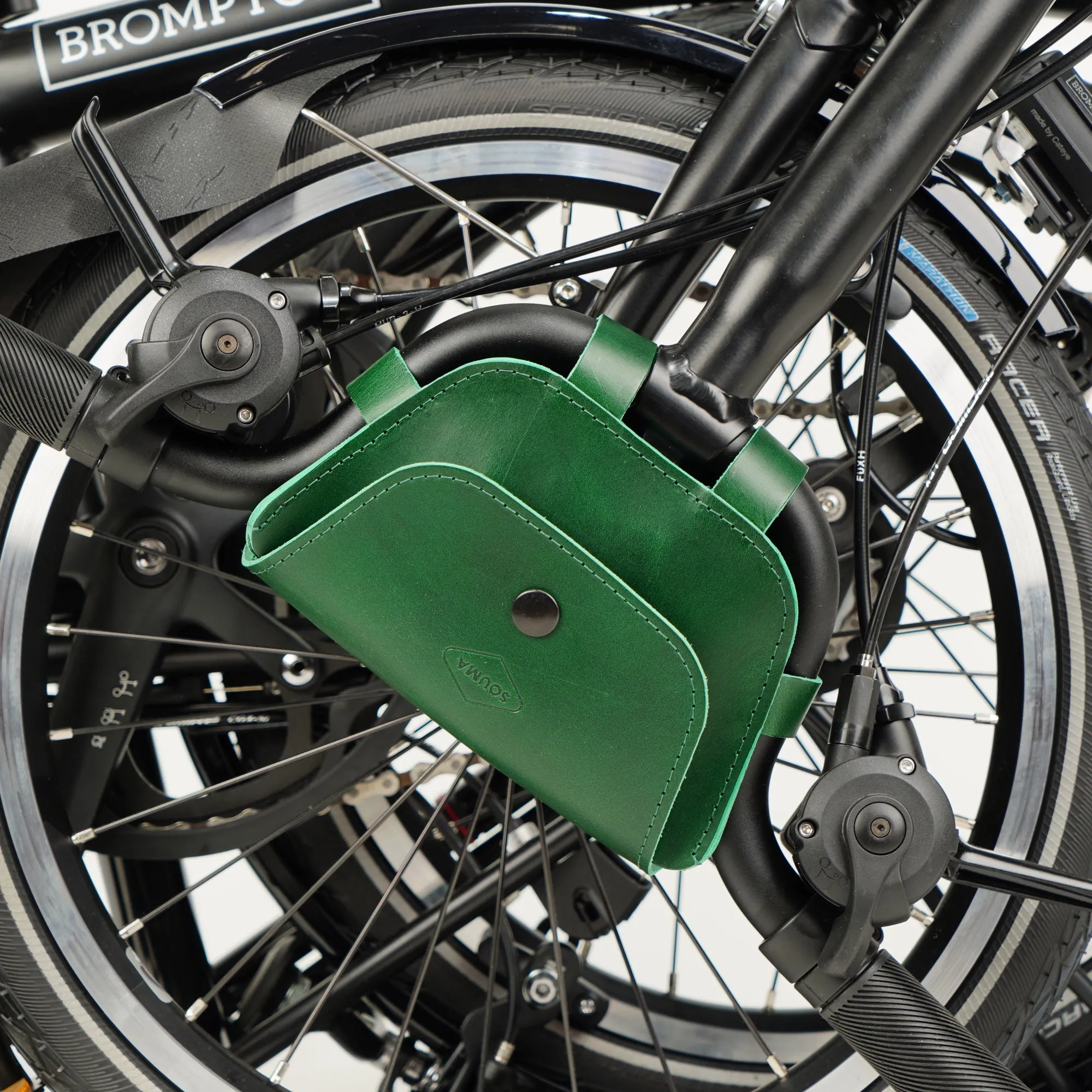 Leather Handlebar Bag for Brompton 2017 