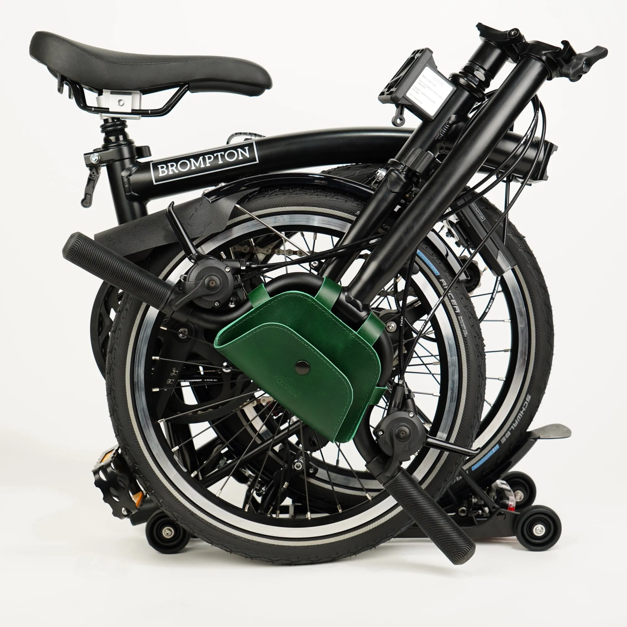 Leather Handlebar Bag for Brompton 2017 