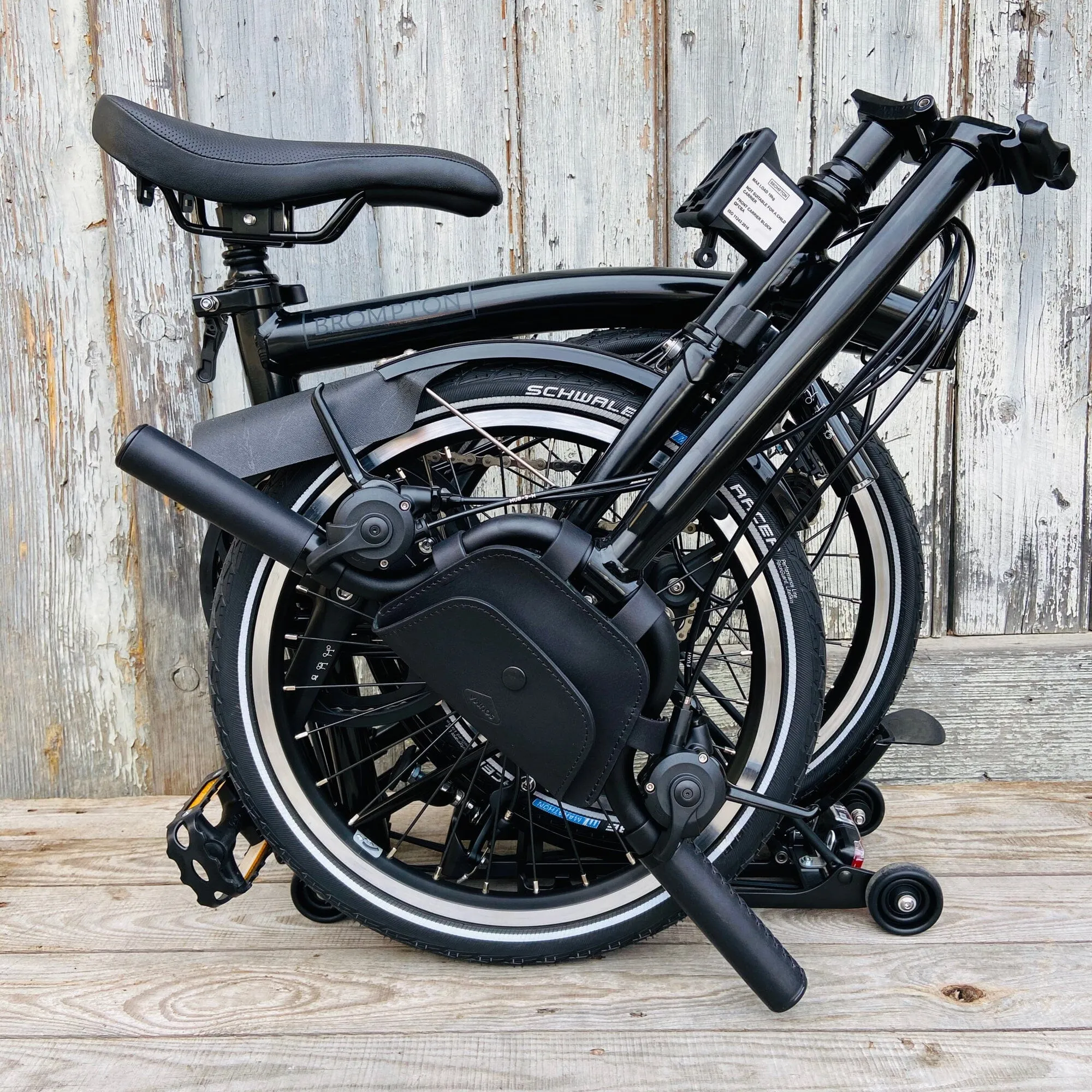 Leather Handlebar Bag for Brompton 2017 