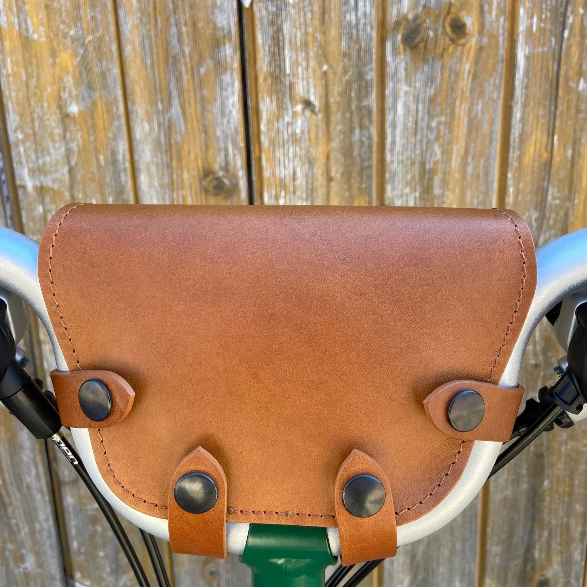 Leather Handlebar Bag for Brompton 2017 