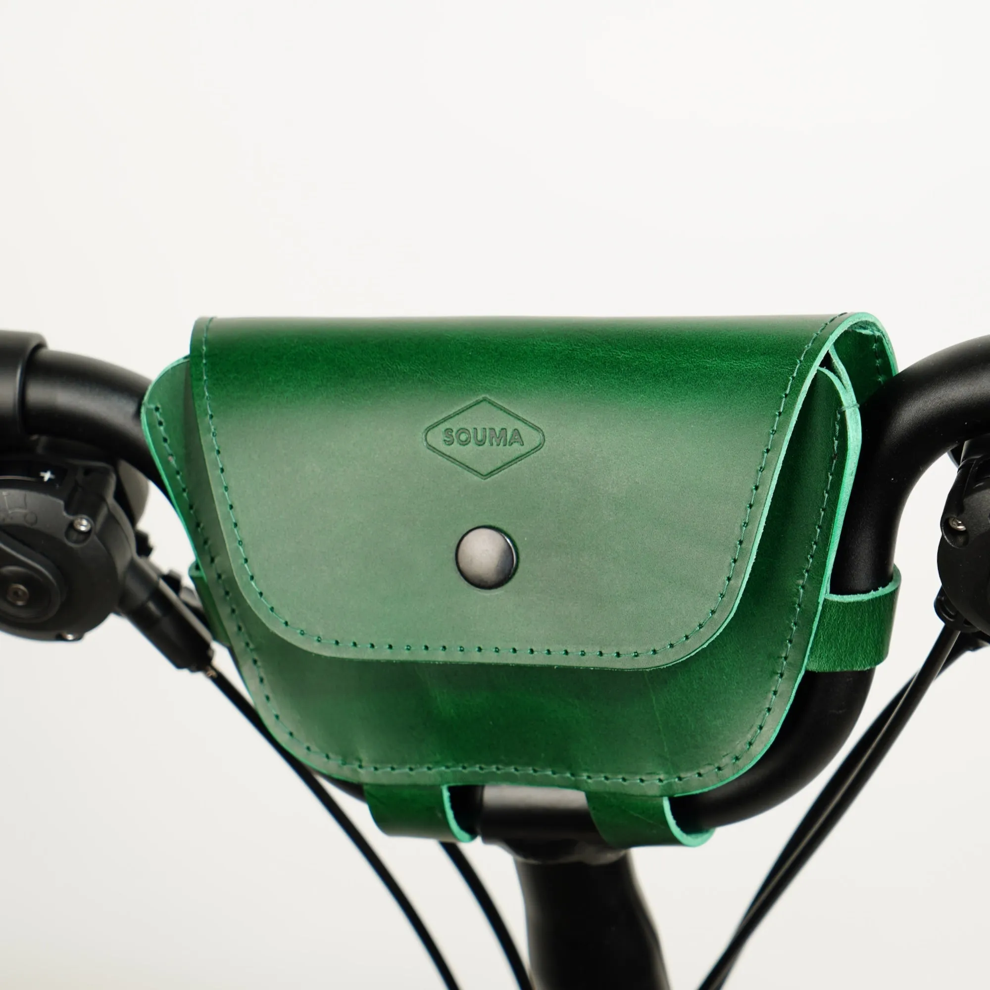 Leather Handlebar Bag for Brompton 2017 