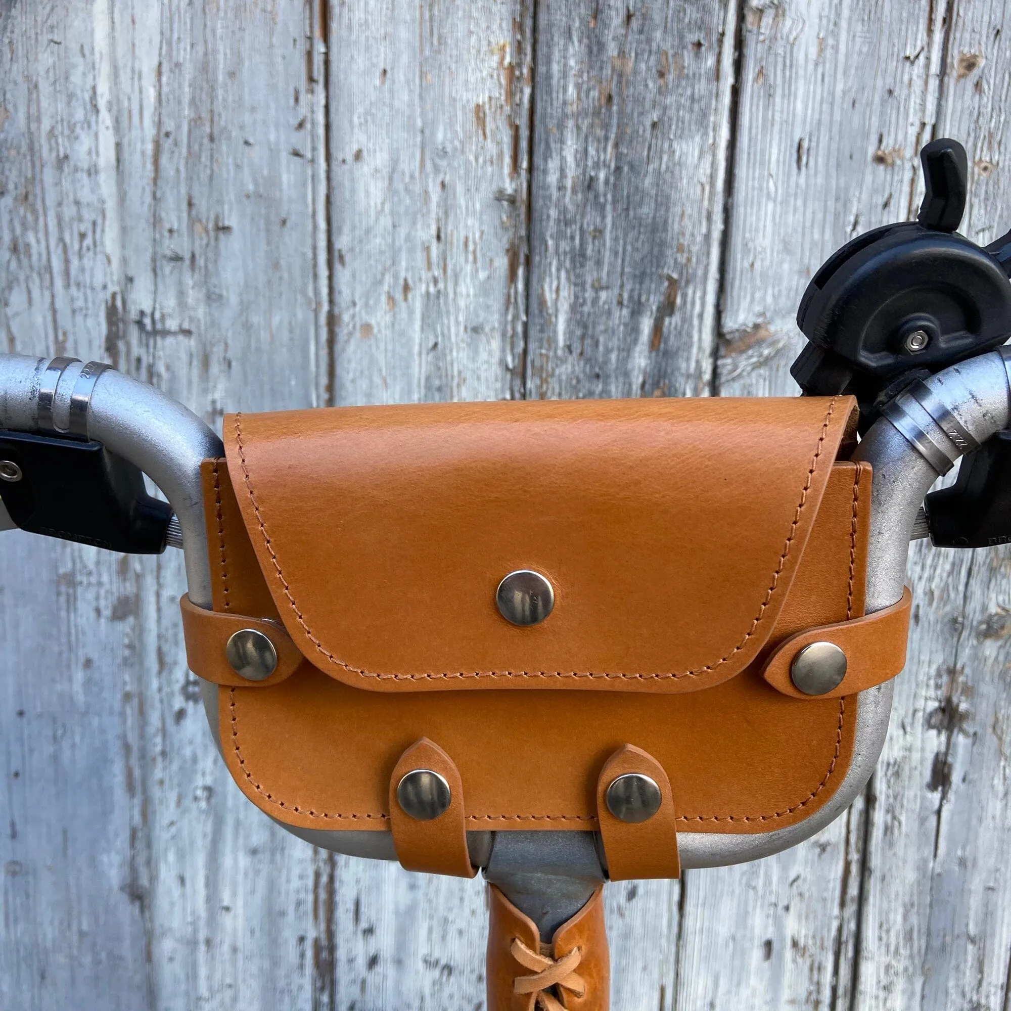Leather Handlebar Bag for Brompton Pre-2017