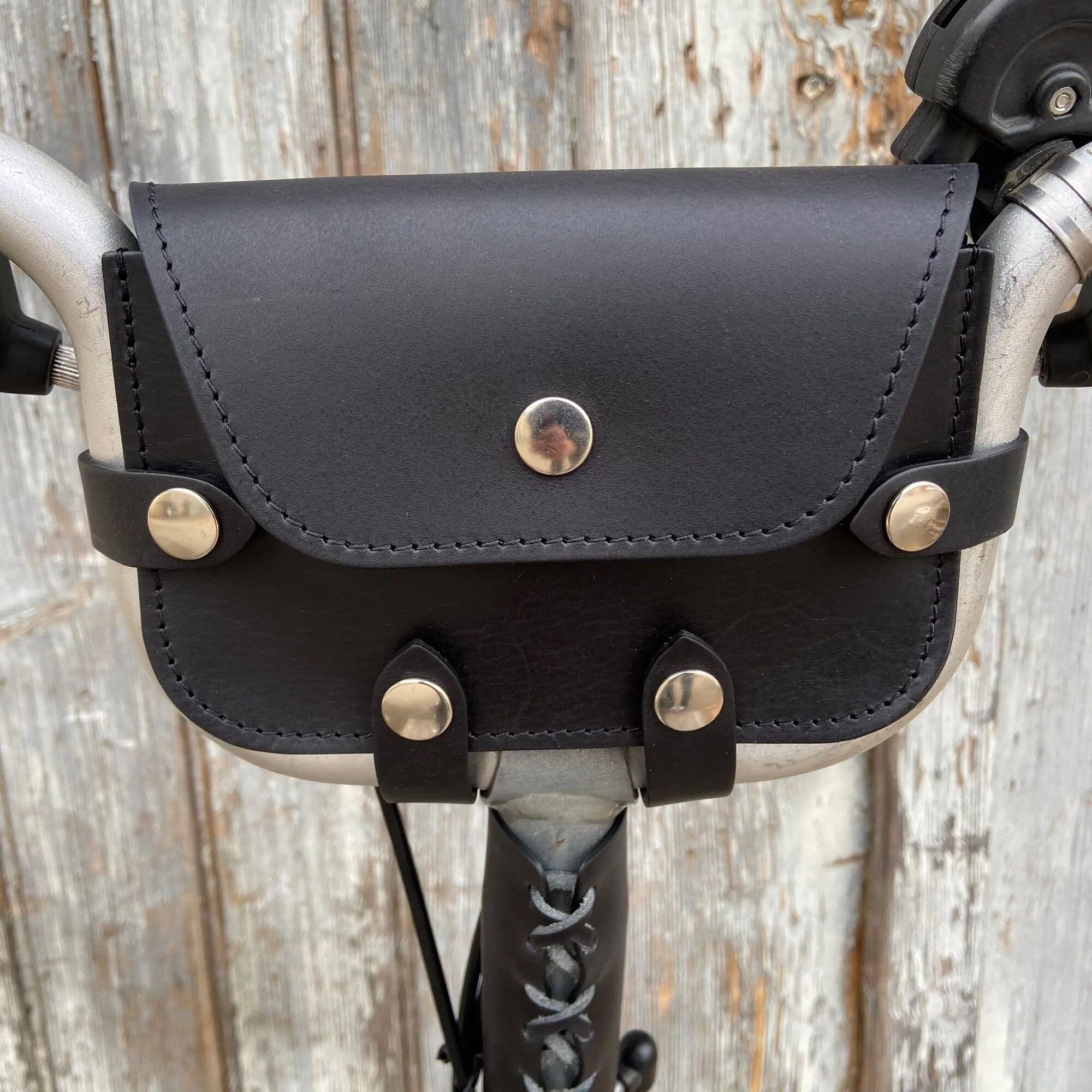 Leather Handlebar Bag for Brompton Pre-2017