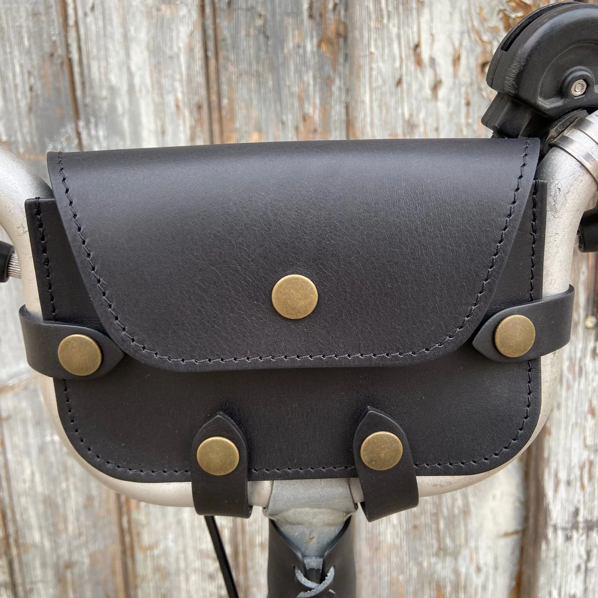 Leather Handlebar Bag for Brompton Pre-2017