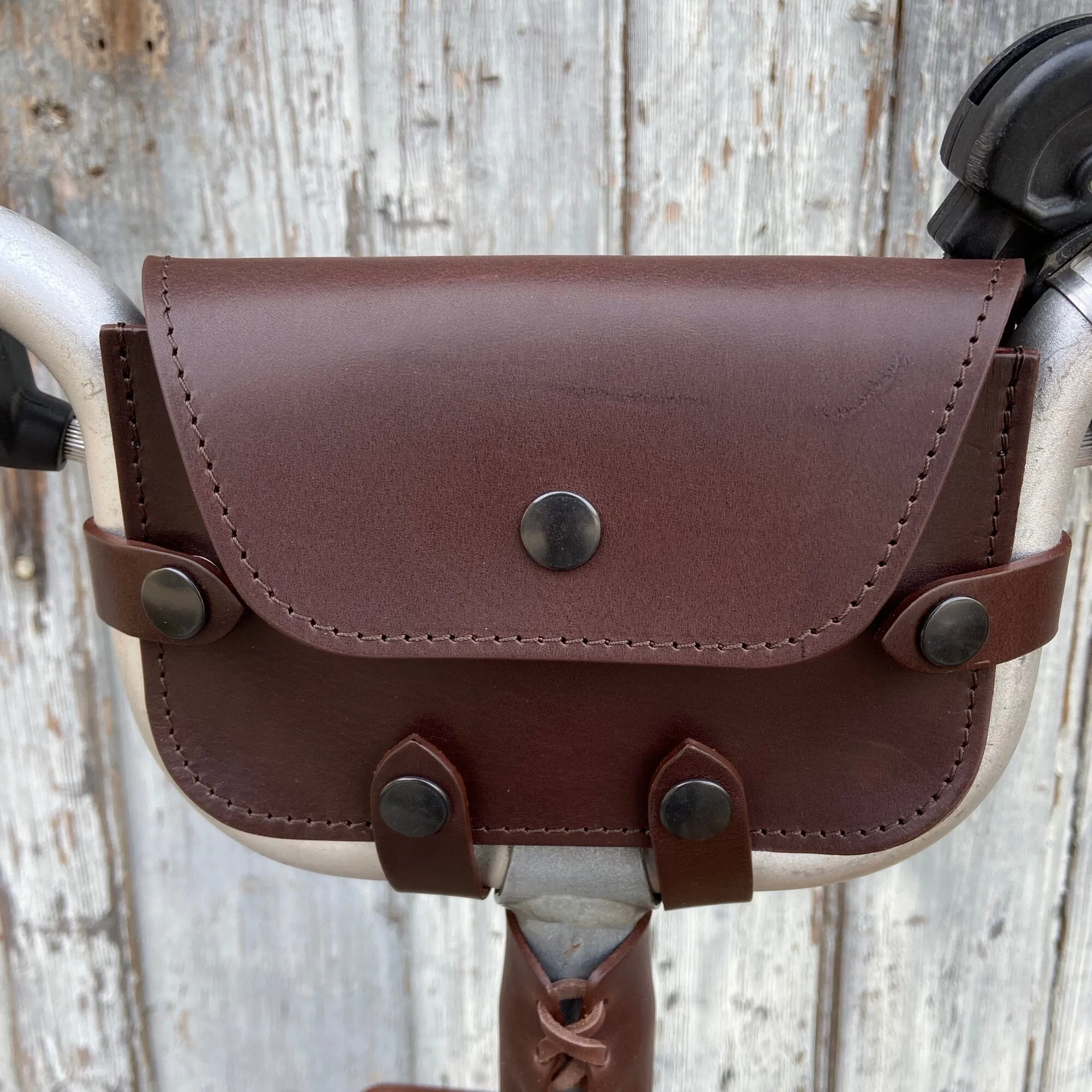 Leather Handlebar Bag for Brompton Pre-2017