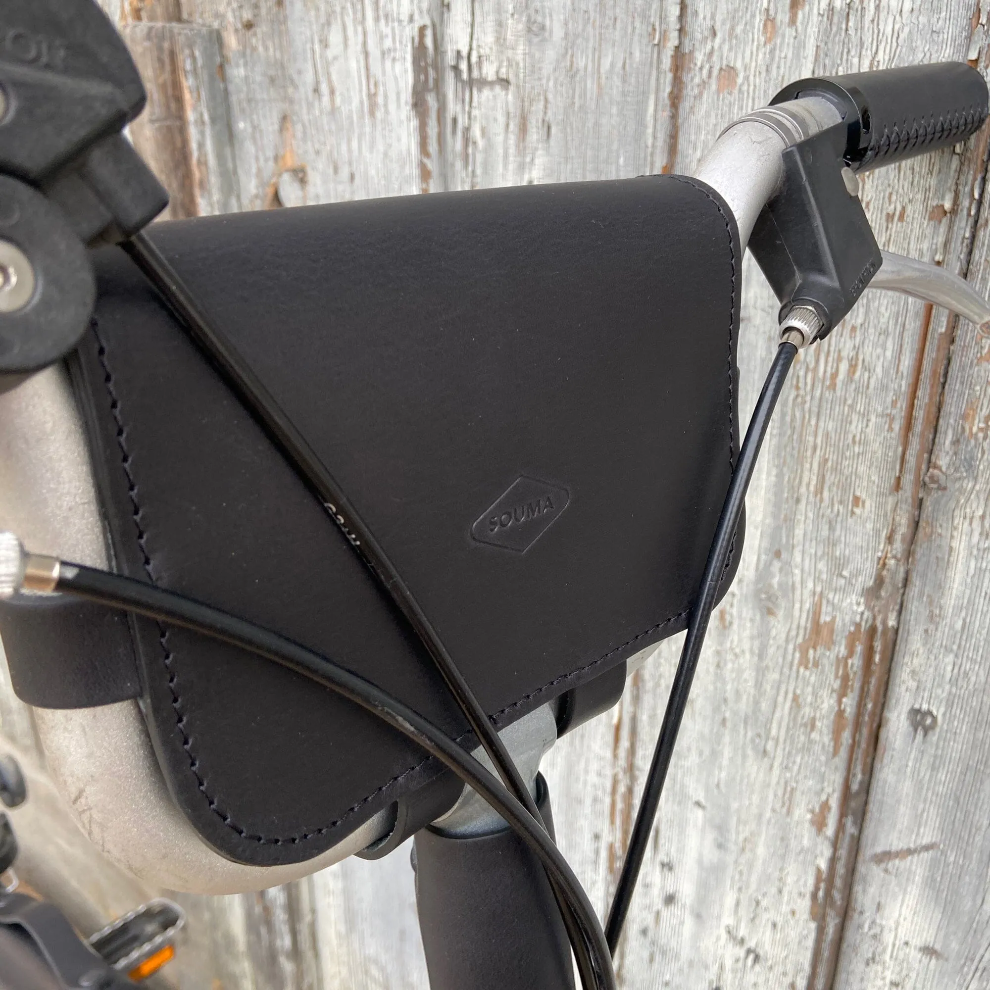 Leather Handlebar Bag for Brompton Pre-2017