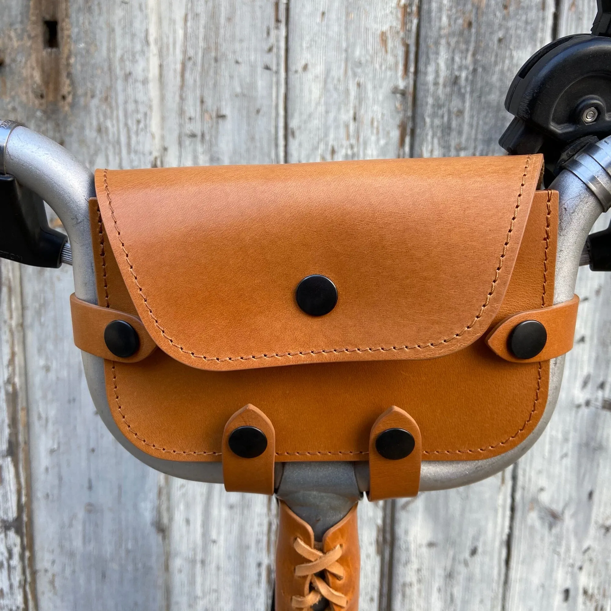 Leather Handlebar Bag for Brompton Pre-2017