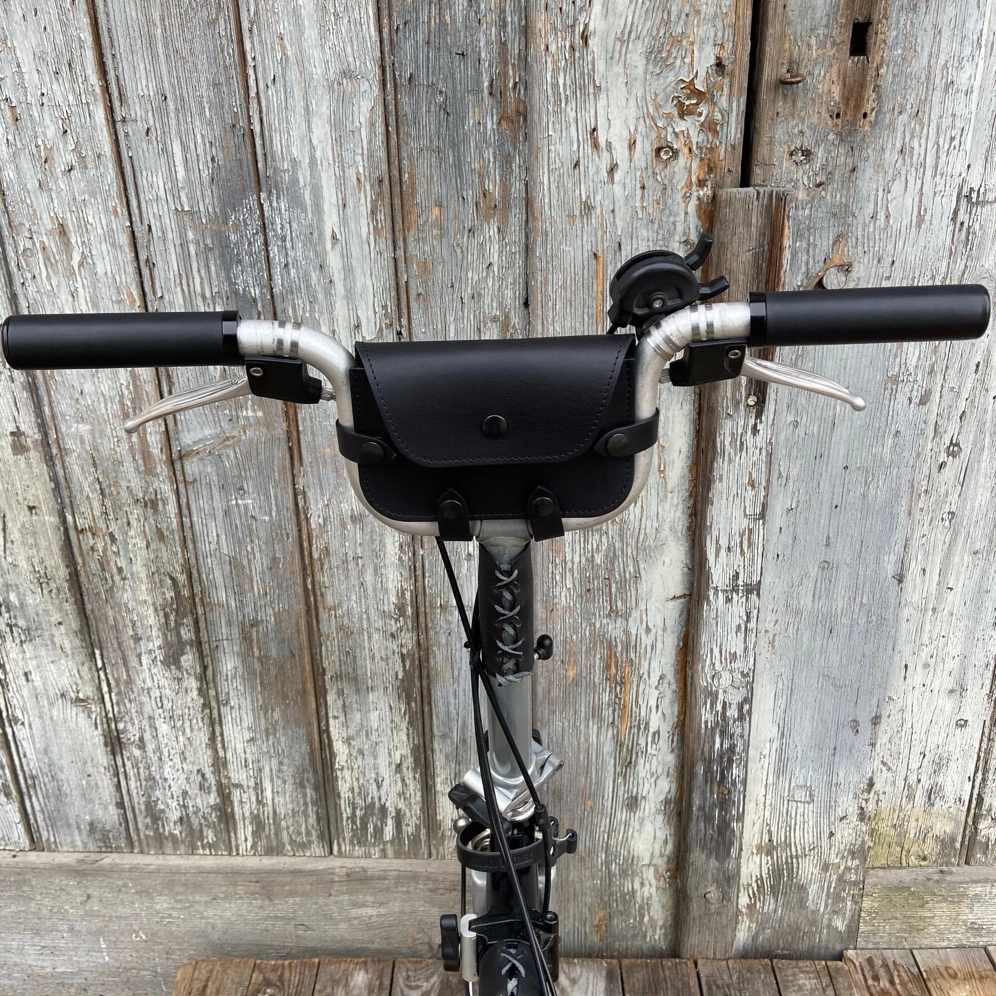 Leather Handlebar Bag for Brompton Pre-2017