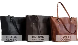 Leather Tote bag, Personalized Handcrafted vintage Rustic Everyday Leather Tote, Heavy Duty Full Grain Cow Hide Work/Market Tote Bag