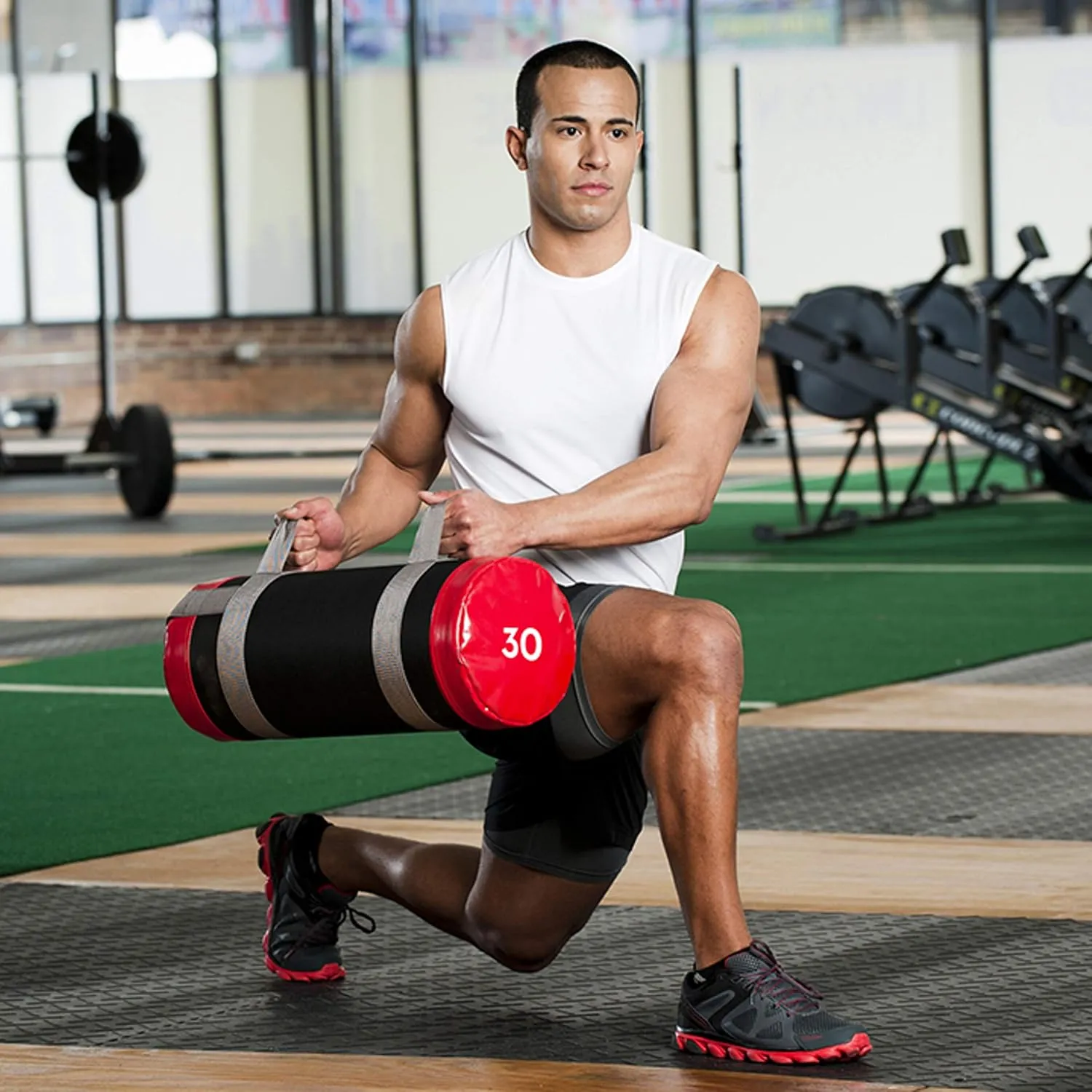 Lifeline Fitness Heavy Duty Combat Bag - Multiple Weight Options - Weighted Sandbag for Gym, Home, and Workout Equipment - Multiple Handles for Curl, Press, and Other Exercises