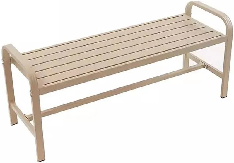 LUNIZ Garden Bench Park Chair Outdoor Bench Rest Bench Open-air Community Leisure Bench Patio Seating for Park(A)