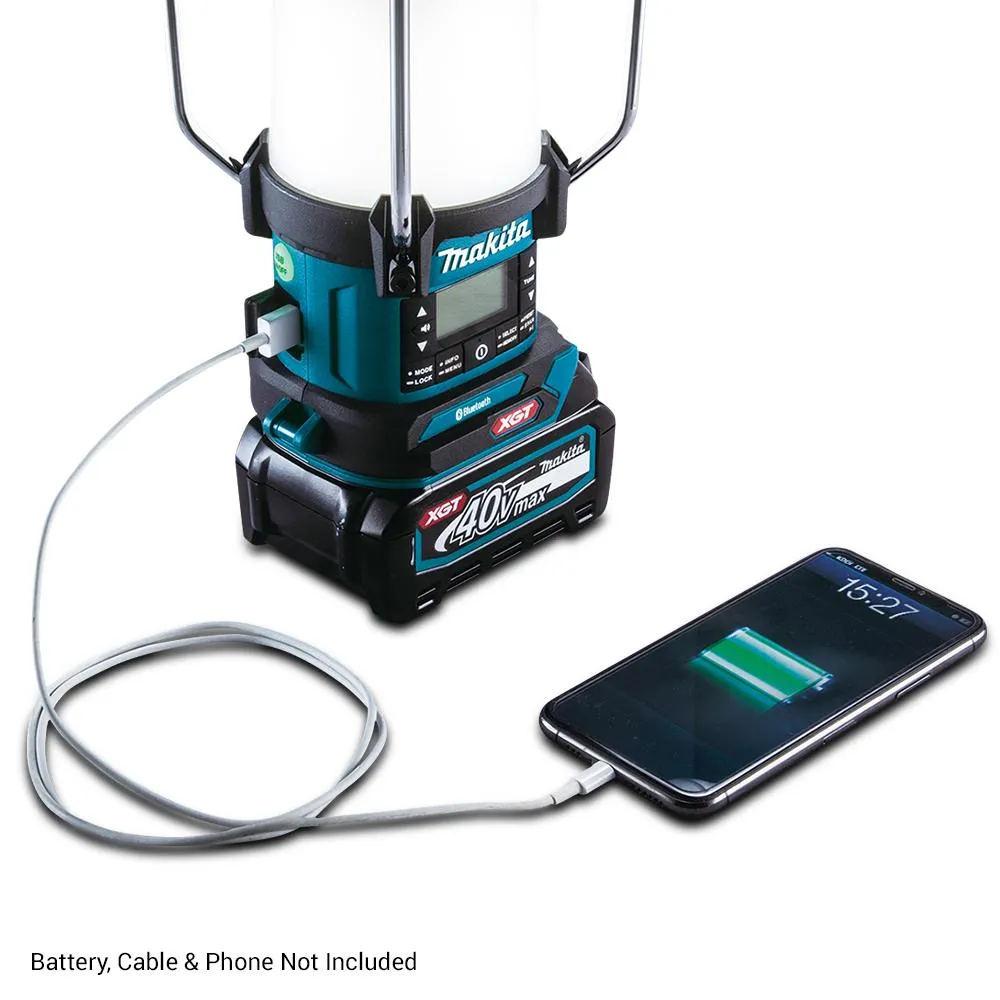Makita 40V Max Digital Bluetooth Lantern Radio - Tool Only