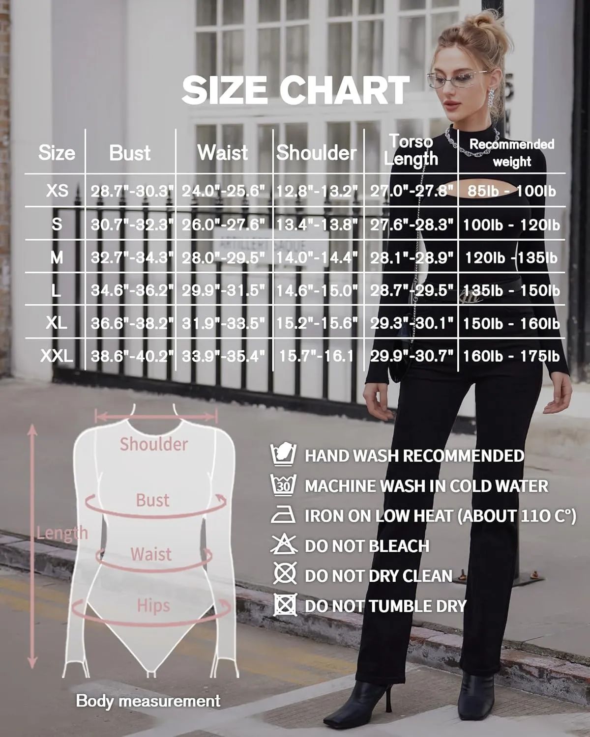 MANGOPOP Mock Neck Cutout Front Top Long Sleeve Sleeveless Bodysuits for Women