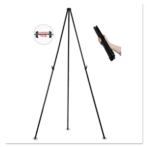 MasterVision® Instant Easel, 61.5" High, Black, Steel, Heavy-Duty