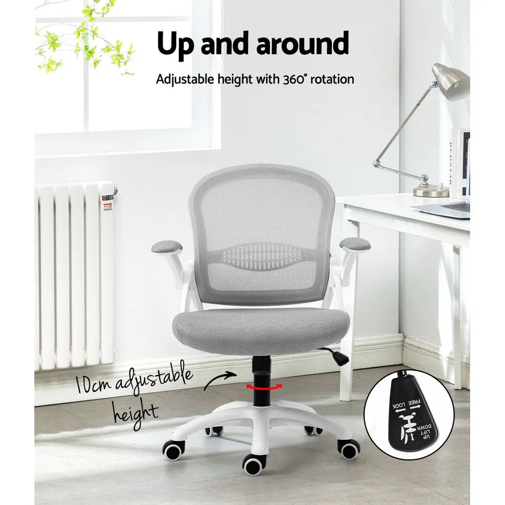 Mesh Office Chair Mid Back Grey