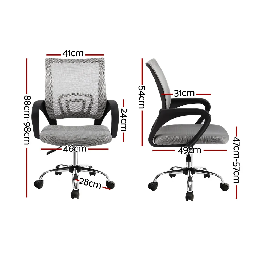 Mesh Office Chair Mid Back Grey