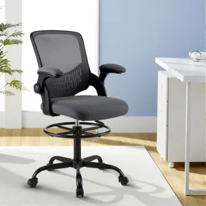 Mesh Office Drafting Chair - Grey
