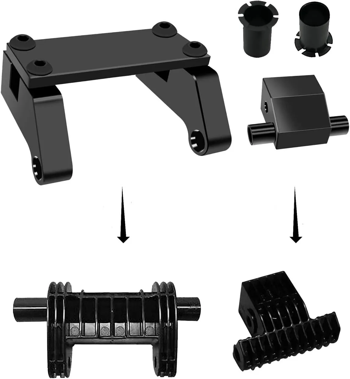 Metal Drive Toggle and Clevis Mount Fits for La-Z-Boy LazyBoy Power Recliners Chair, Upgraded Replacement Parts Black