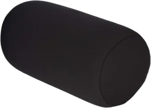 Microbead Back Cushion Roll Throw Pillow Comfy Bean Bag Pillow Travel Home Sleep Neck Support Comfortable for Travel Airplane Car Sofa Bed (Black)