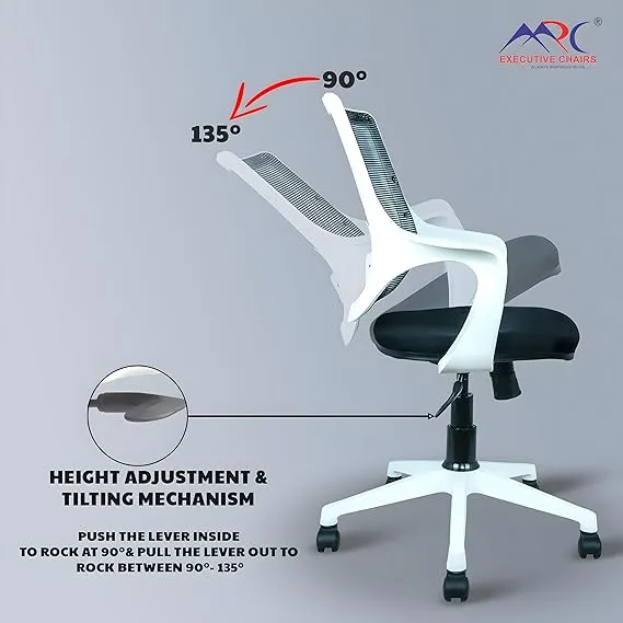 Mid Back Executive Office Chair with Nylon Base