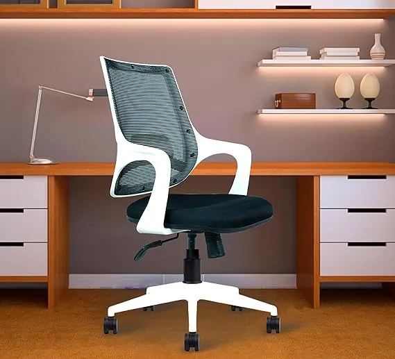 Mid Back Executive Office Chair with Nylon Base
