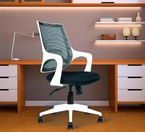 Mid Back Executive Office Chair with Nylon Base