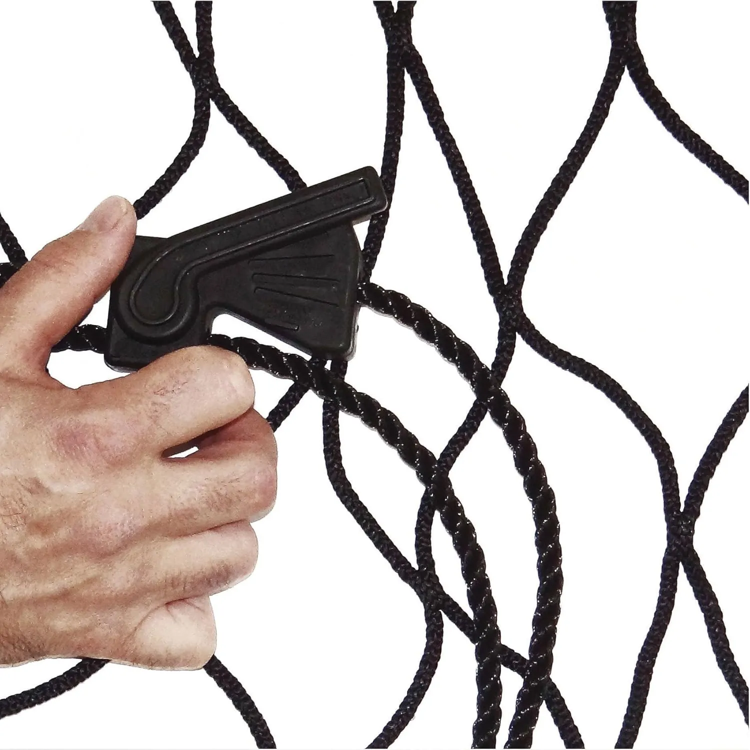 Military Cargo NET 96"x192" (USA!) with 4" Squares, Cinch Rope, 12 Snap-Hook and Storage Bag
