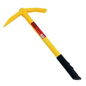 Mini Pick Axe Mattock Micro Pickaxe 440mm Soft Grip Garden Gardening Hand Tool