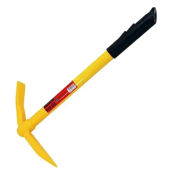 Mini Pick Axe Mattock Micro Pickaxe 440mm Soft Grip Garden Gardening Hand Tool