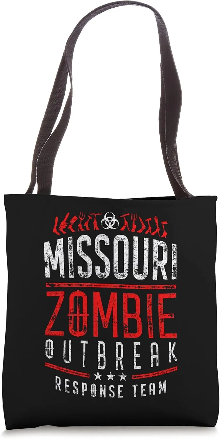 Missouri Zombie Outbreak Response Team Halloween Tote Bag