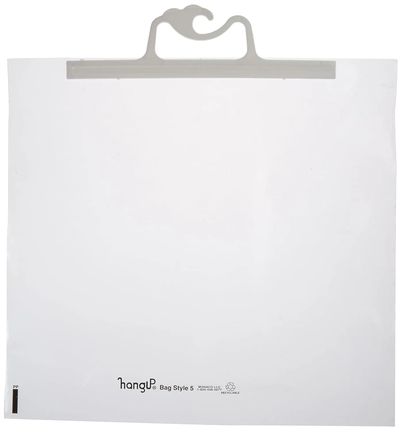 Monaco Hangup Portable Original Bag, 13-1/2 X 13-1/2 in, 4 mil Polyethylene, Clear, Pack of 10
