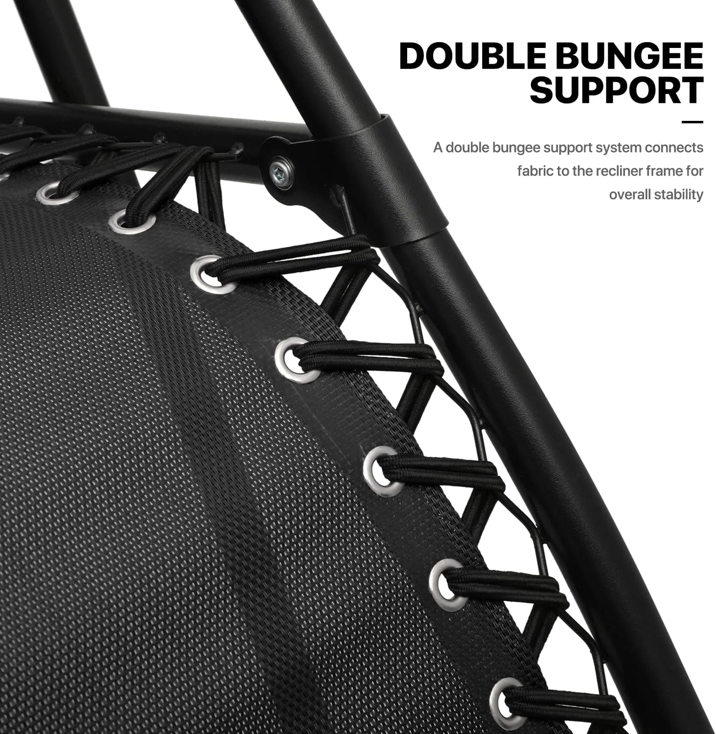 MoNiBloom Zero Gravity Chairs Set of 2 Outdoor Folding Patio Lounge Chairs for Outside Reclining Lawn Chairs Recliner Beach Chairs for Adults, Black