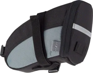MSW Bike Premium Seat Bag, Heavy Duty Polyester/Nylon Outer Construction, Black/Gray, Medium