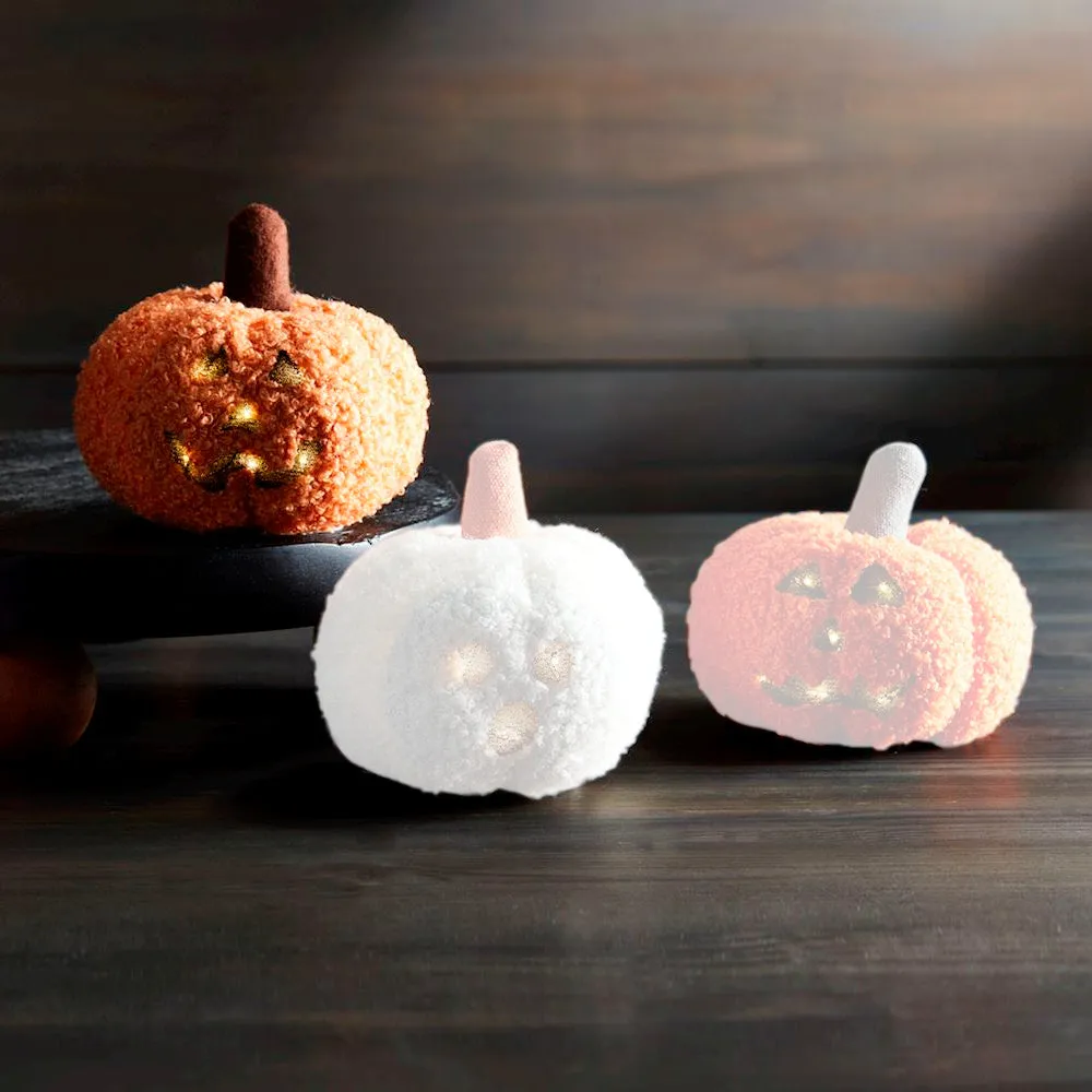 Mud Pie Mini Shearling Pumpkins