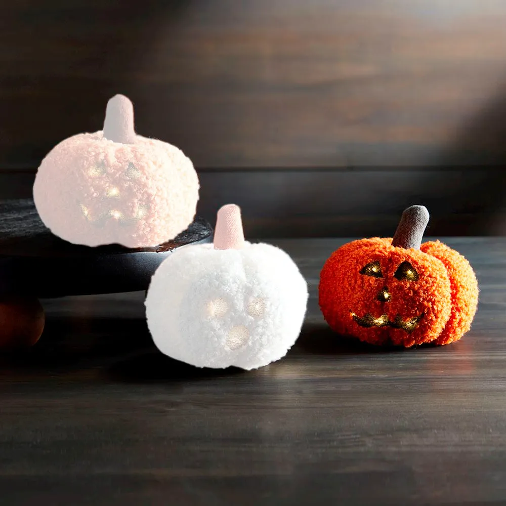 Mud Pie Mini Shearling Pumpkins