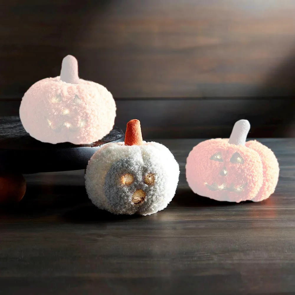 Mud Pie Mini Shearling Pumpkins