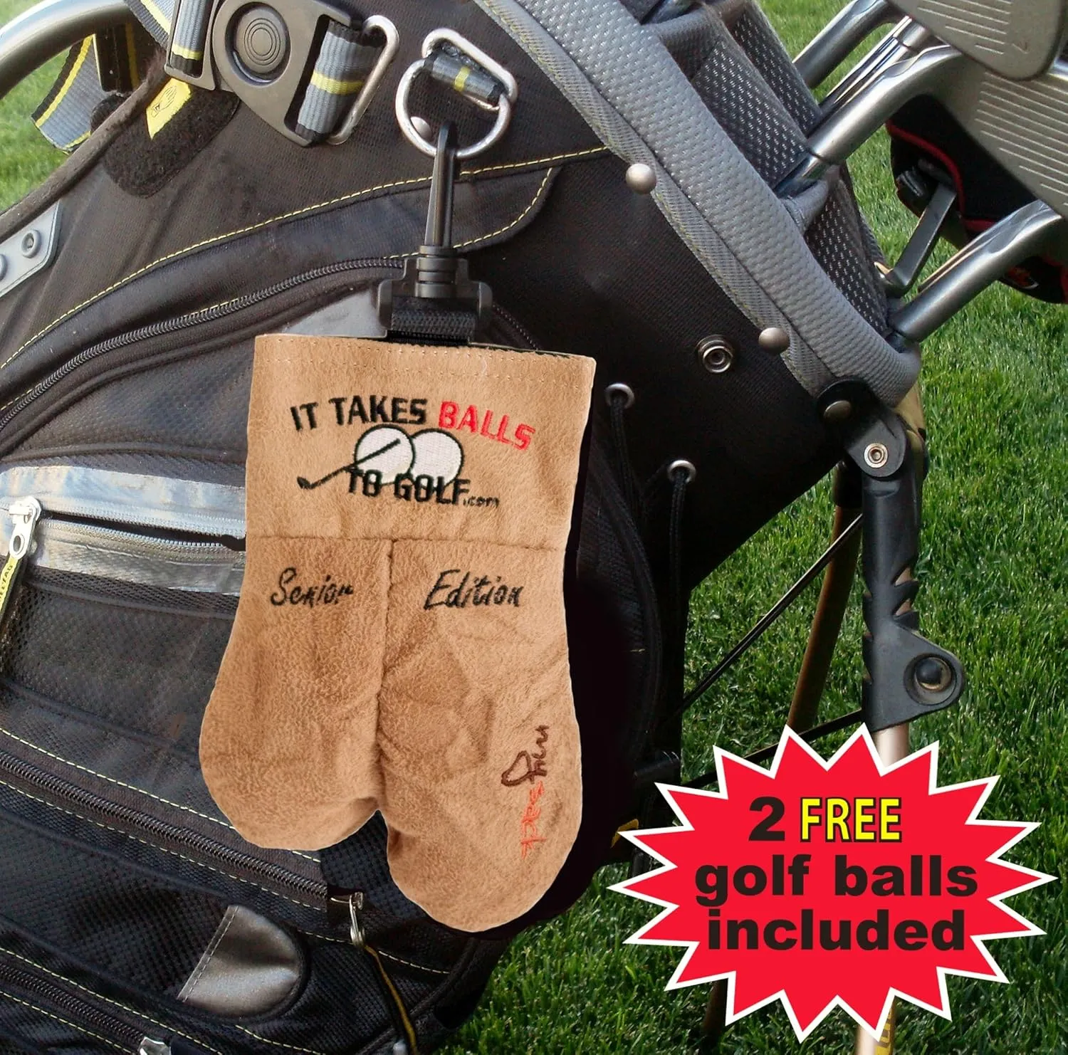MySack Golf Ball Storage Bag | Store Your Other Golf Accessories for Men Such as Tees & Gloves by Putting Them in This Gag Gift