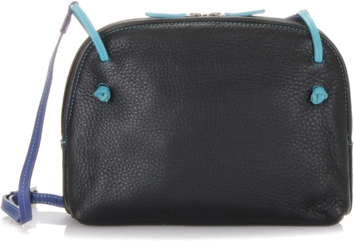 mywalit Rio Small Zip Top Handbag with Large Coin Burse in Black Pace