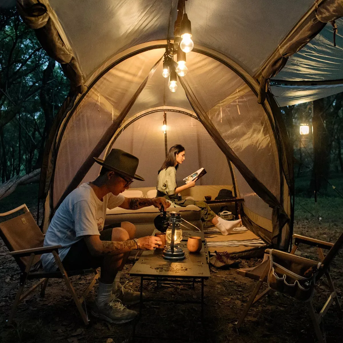Naturehike Wood Grain Bubble Lamp