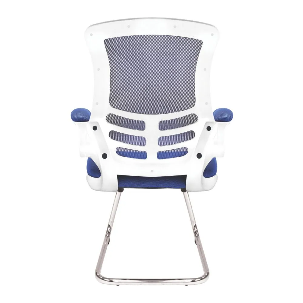 Nautilus Designs Luna Medium Back Cantilever/Visitor Chair Blue
