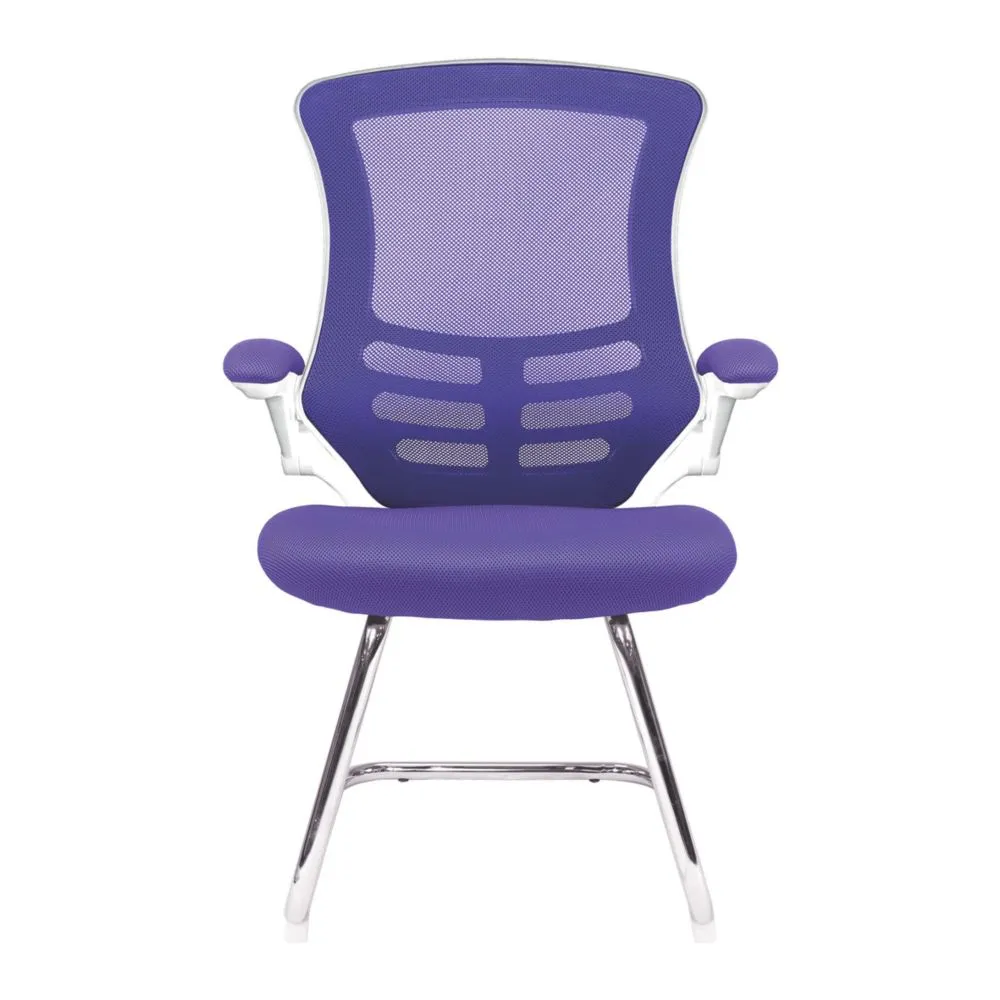 Nautilus Designs Luna Medium Back Cantilever/Visitor Chair Purple