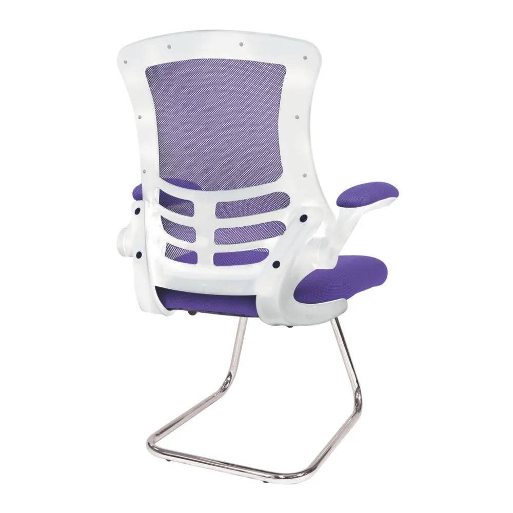 Nautilus Designs Luna Medium Back Cantilever/Visitor Chair Purple