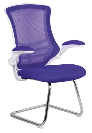 Nautilus Designs Luna Medium Back Cantilever/Visitor Chair Purple